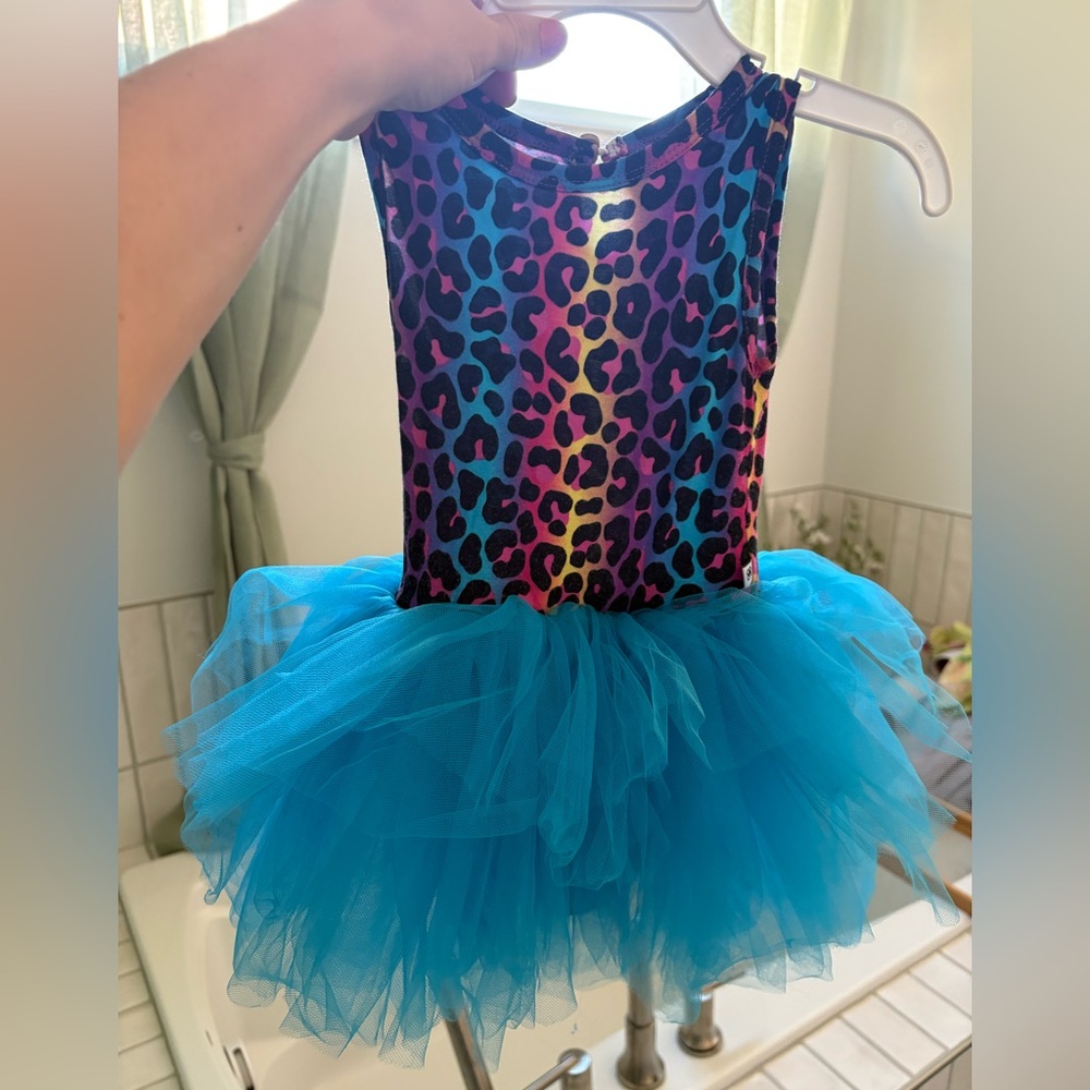 Bums and Roses 
Colorful Leopard Print Tutu Dress